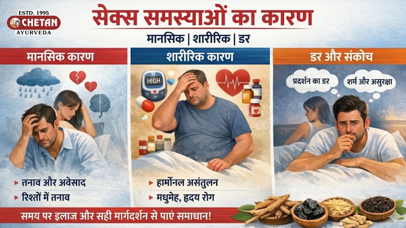 सेक्स समस्याओं का कारण मानसिक, शारीरिक या डर 