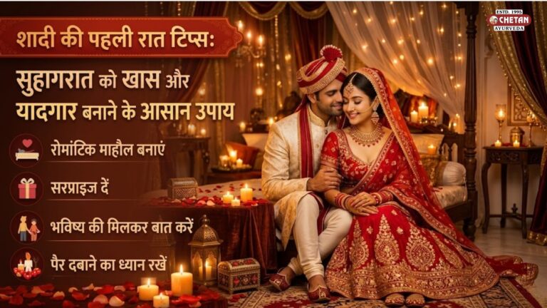 शादी की पहली रात टिप्स: सुहागरात को खास और यादगार बनाने के आसान उपाय