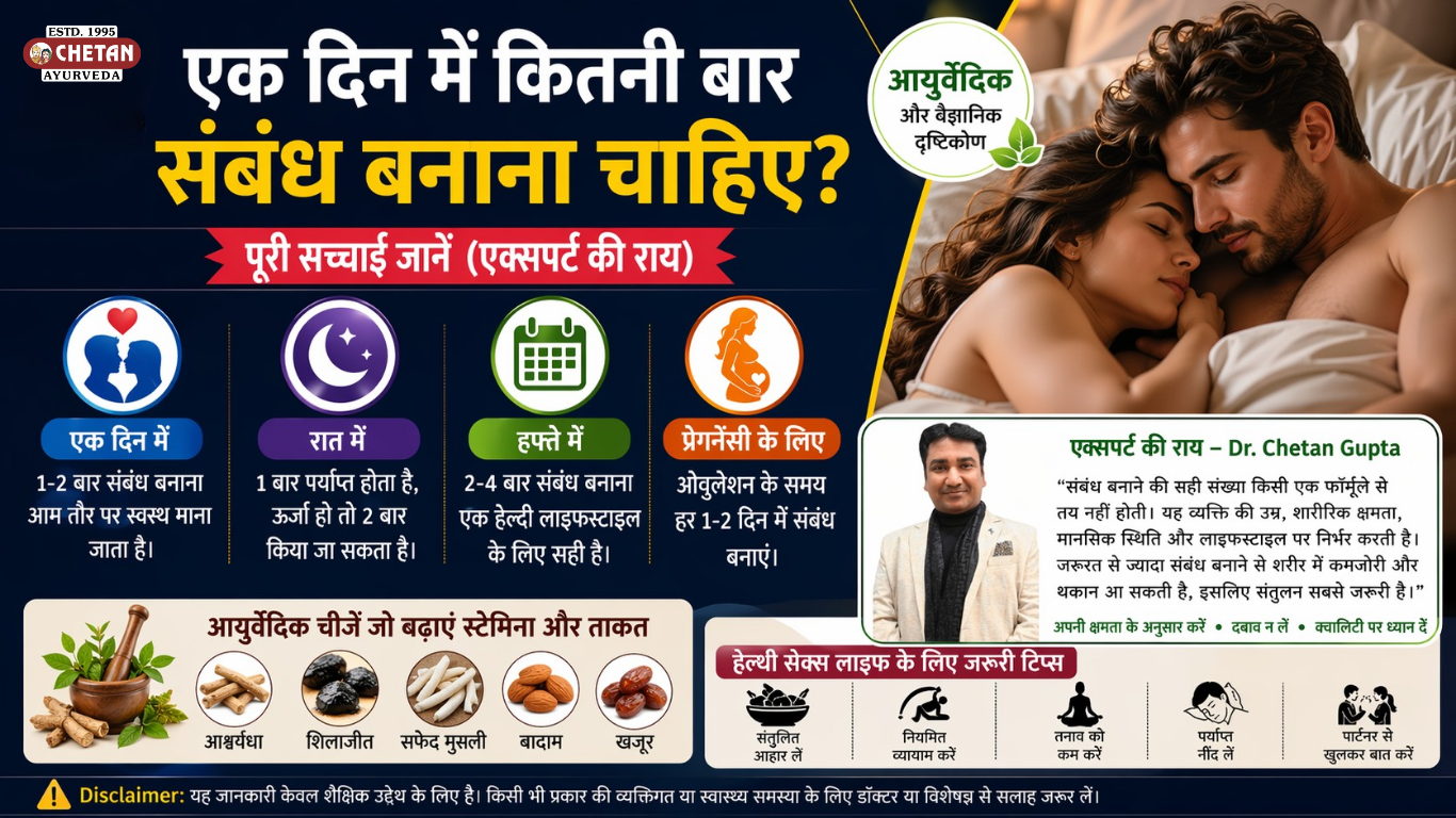 एक दिन में कितनी बार संबंध बनाना चाहिए? पूरी सच्चाई जानें