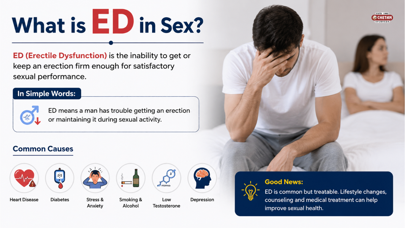 What is ED [Erectile Dysfunction] in Sex? Causes, Symptoms & Natural Solutions