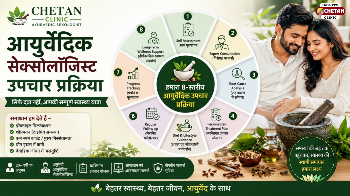 Chetan Clinic Ayurvedic Sexologist Treatment Process: सिर्फ दवा नहीं, आपकी सम्पूर्ण स्वास्थ्य यात्रा