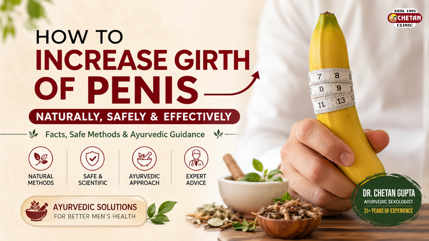 How to Increase Girth of Penis Naturally? Safe Methods, Facts & Ayurvedic Guidance