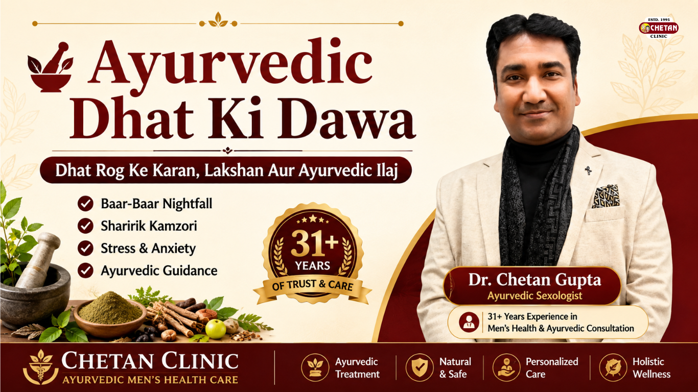 Ayurvedic Dhat Ki Dawa: Dhat Rog Ke Karan, Lakshan Aur Ayurvedic Ilaj