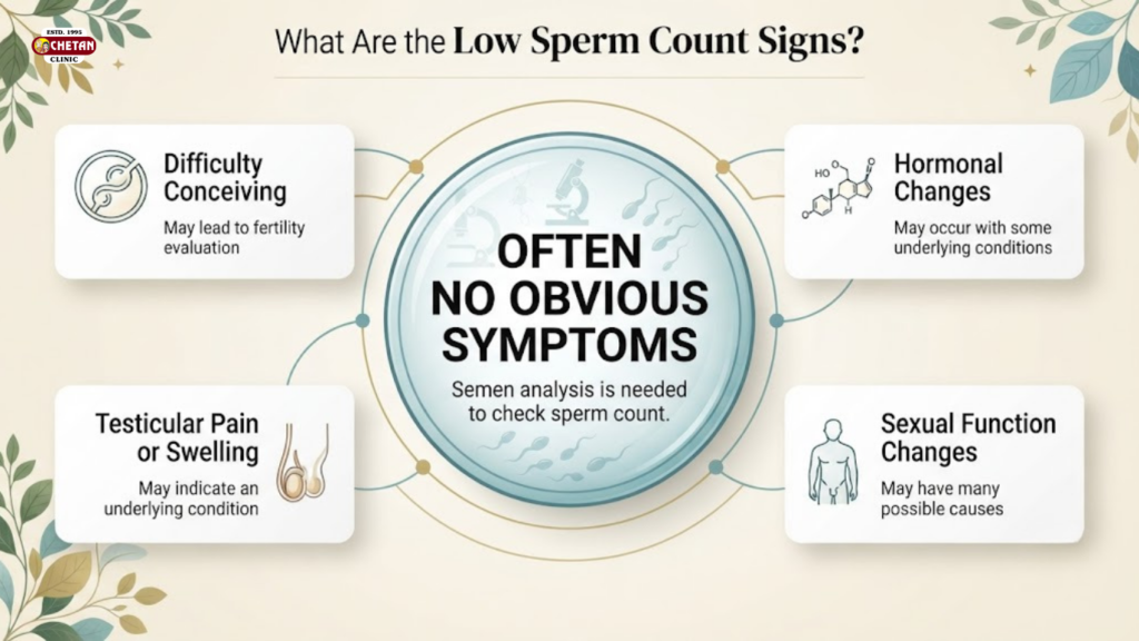 low sperm count signs
