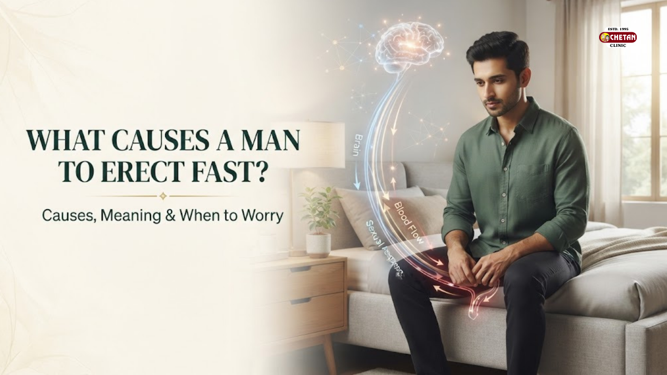 What Causes a Man to Erect Fast? Causes & When to Worry