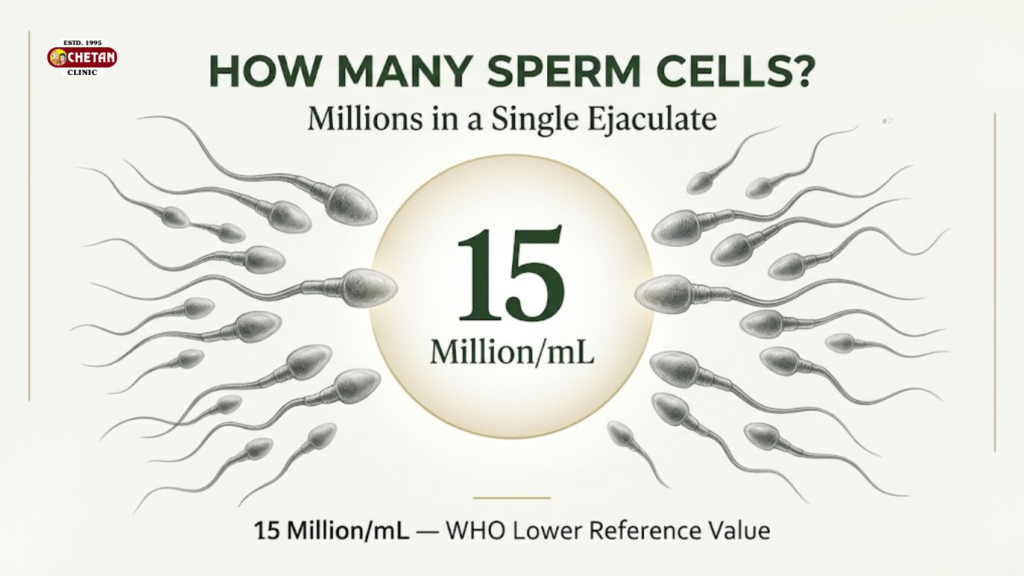  how many sperm cells in male ejaculate
